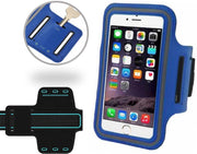 Blauw Universele Spatwaterdichte Sportarmband voor Apple iPhone 7 Plus / 7+ - Hardloop 5.5 inch Sport Armband Met Sleutelhouder (Apple iPhone