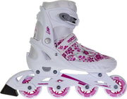 Roces Compy 8.0  Inlineskates - Maat 30-33 - Meisjes - wit/roze