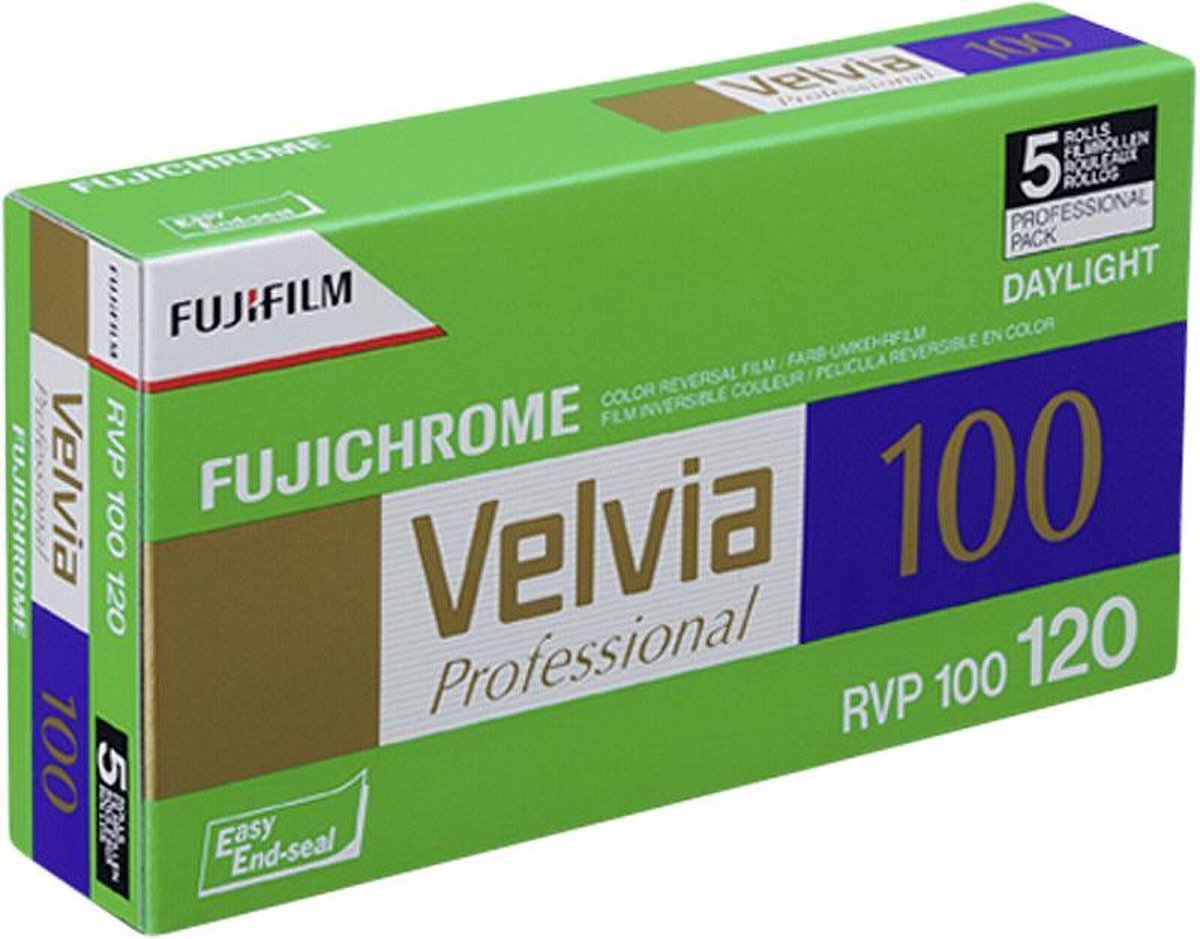 1x5 Fujifilm Velvia 100 120 neu