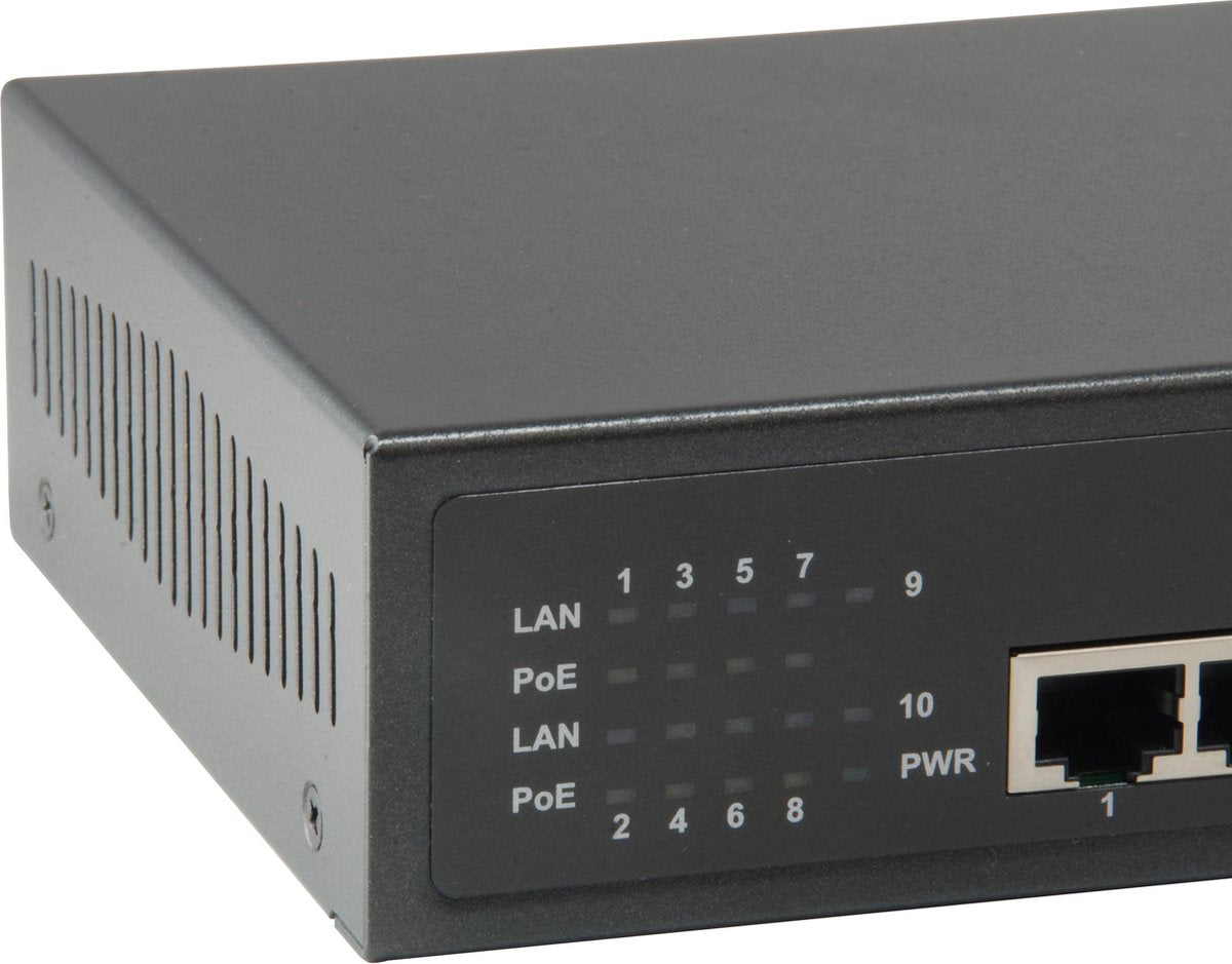 LevelOne GEP-1023W120 netwerk-switch Gigabit Ethernet (10/100/1000) Power over Ethernet (PoE) Zwart