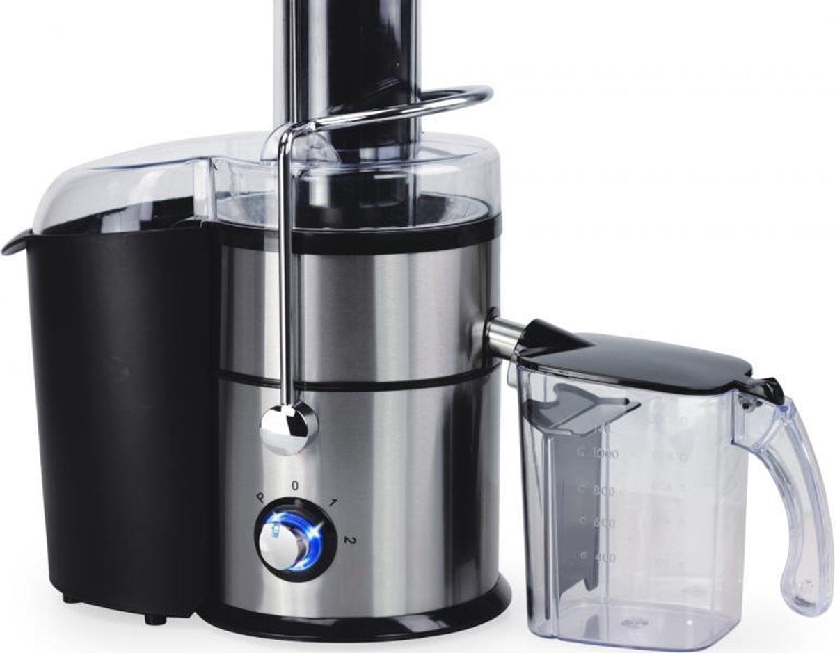 Professionele sapcentrifuge met aparte opvang kan - 1000W - Inox - 2 snelheden + Pulse functie