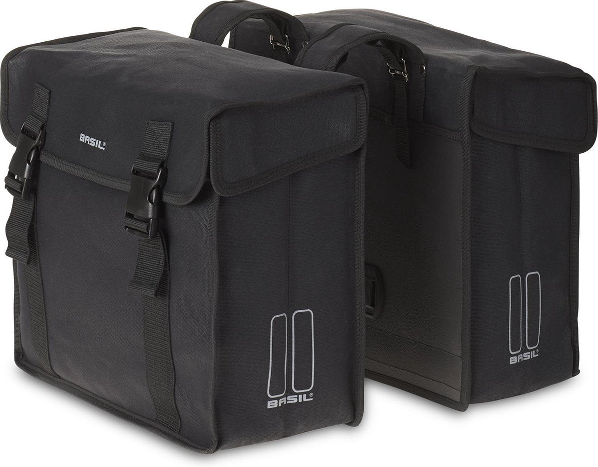 Basil Kavan Dubbele fietstas - Zwart - 45 Liter