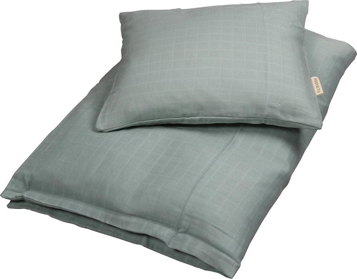 Filibabba Dekbedovertrek 70 x 100cm - Tetra Dark Mint