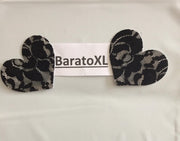 Tepelsticker zwart kant -hart-tepelplakker-Baratoxl