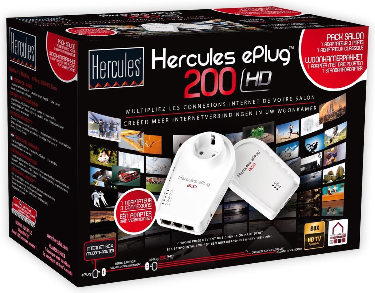 Hercules ePlug 200 HD DUO Ethernet 200 Mbit/s
