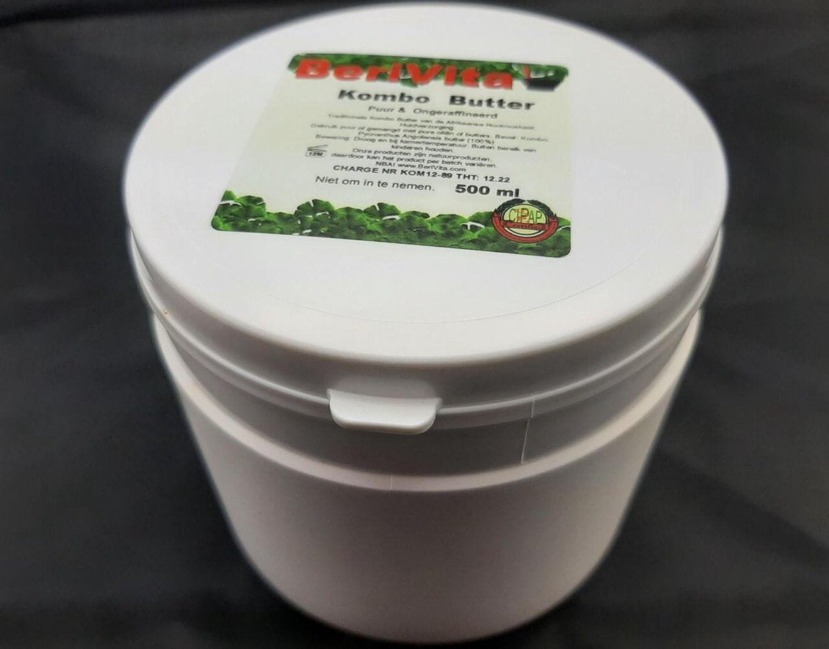 Kombo Butter Puur 500ml - Pot - Kombo Boter - Onbewerkt en Ongeraffineerd