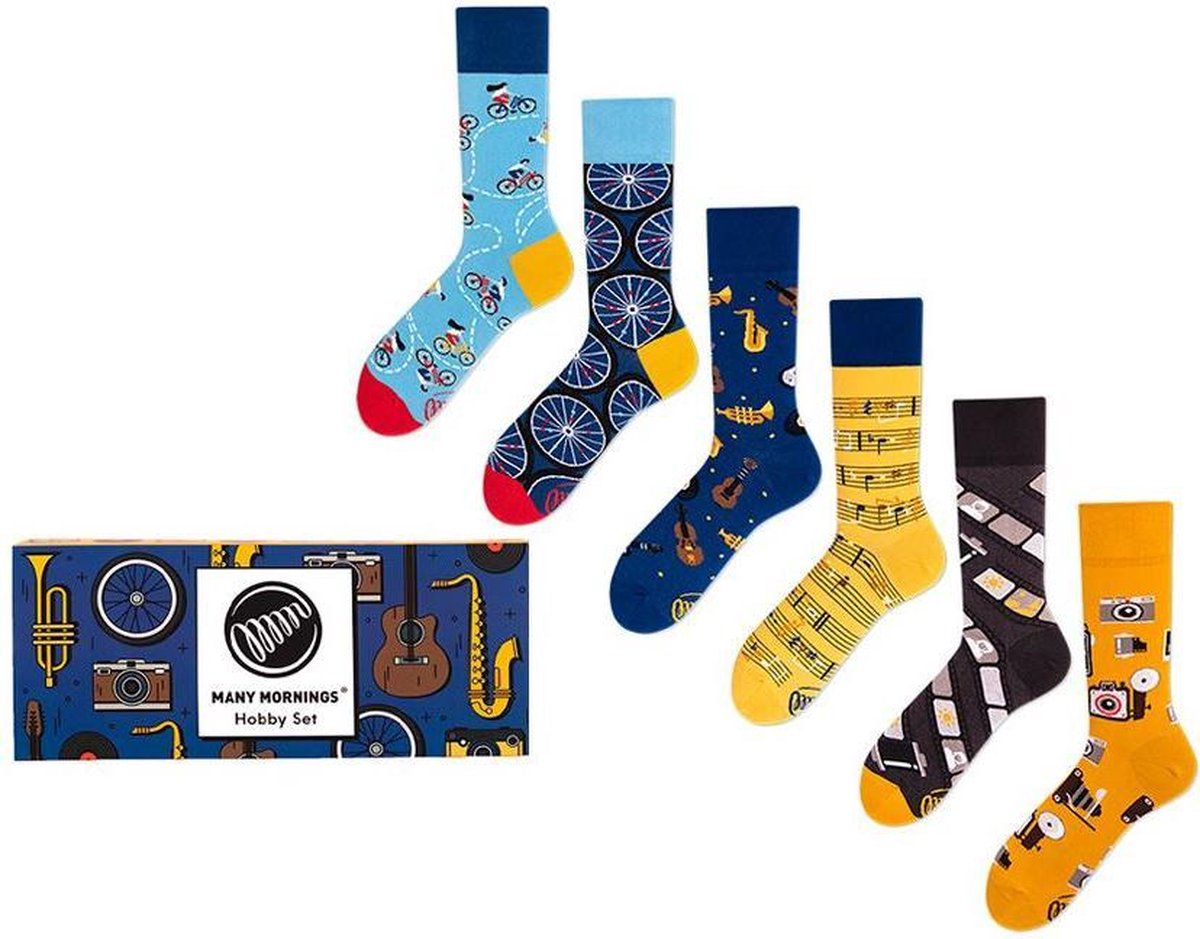 Many Mornings - Sokken Cadeauset Hobby - Maat 43-46
