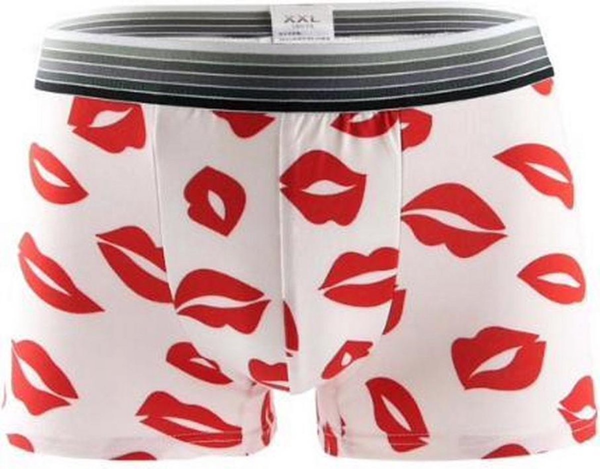 Fun Boxershort met Rode lippen (30064)