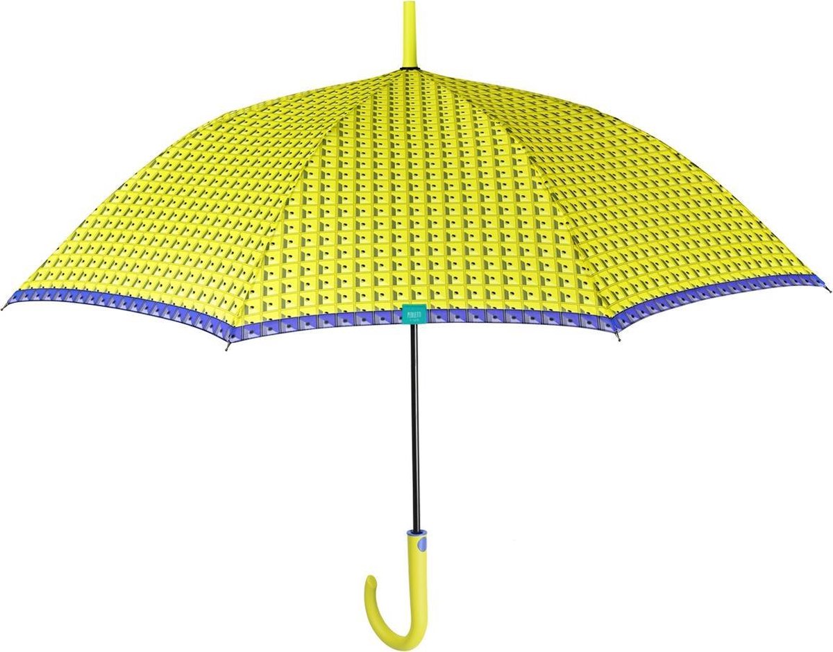 Perletti Paraplu Time Automatisch Dames 102 Cm Microfiber Geel