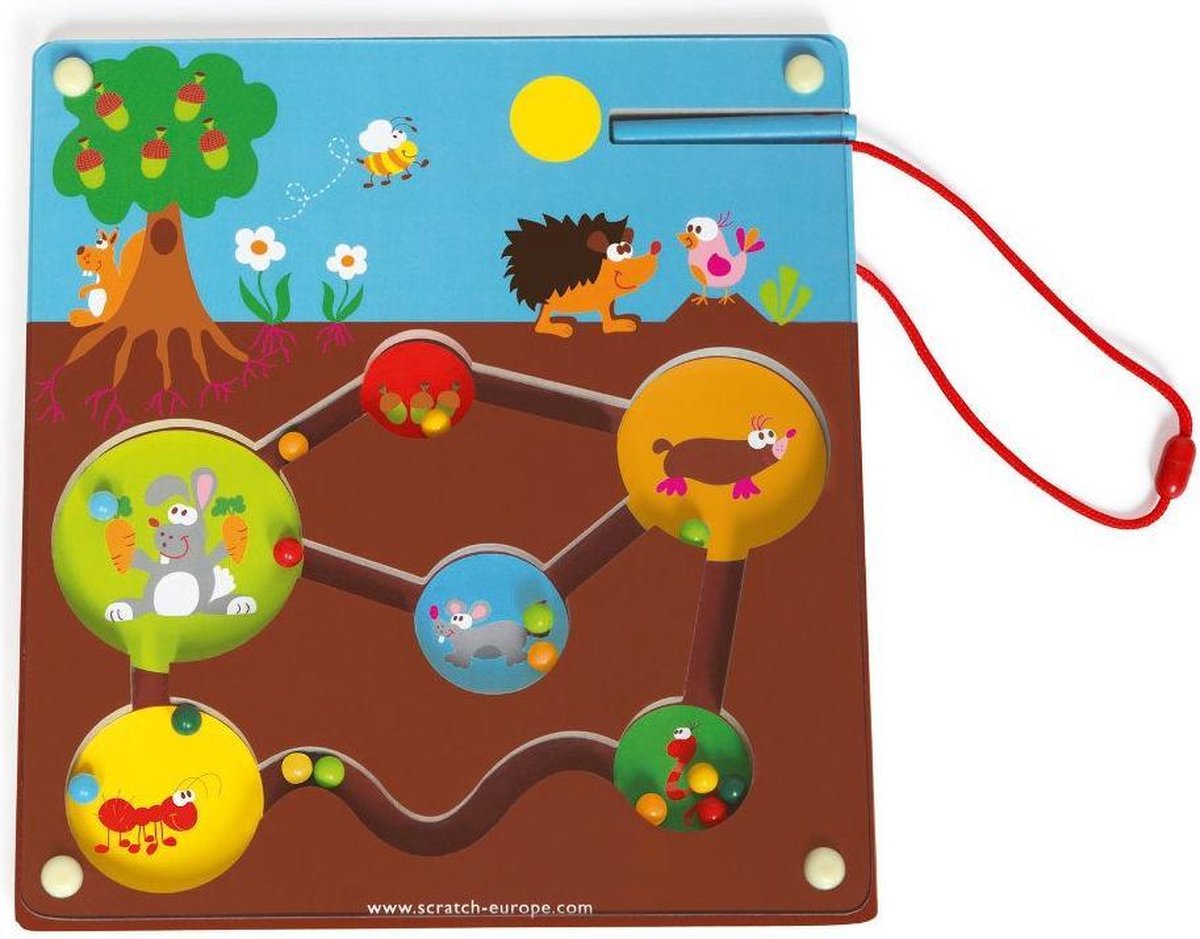 Scratch Preschool: Labyrint Magnetische Tuin 24 Cm
