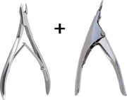 Set 3: Tipknipper - Nageltipknipper + Vellentang - Cuticle Cutter