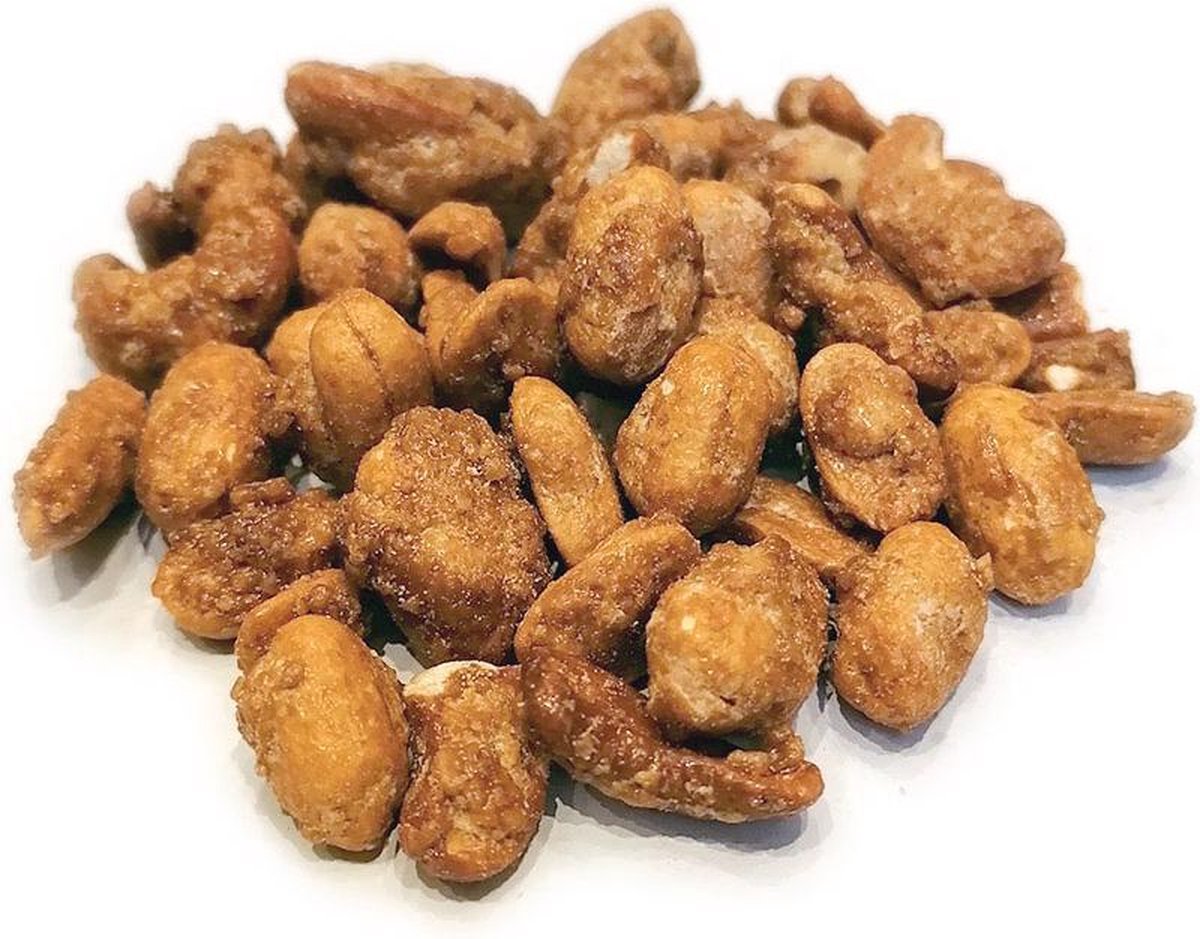 Honing zeezout mix pinda's en cashewnoten 500 gram | Luxe en gezonde notenmix | Gluten- en lactosevrij
