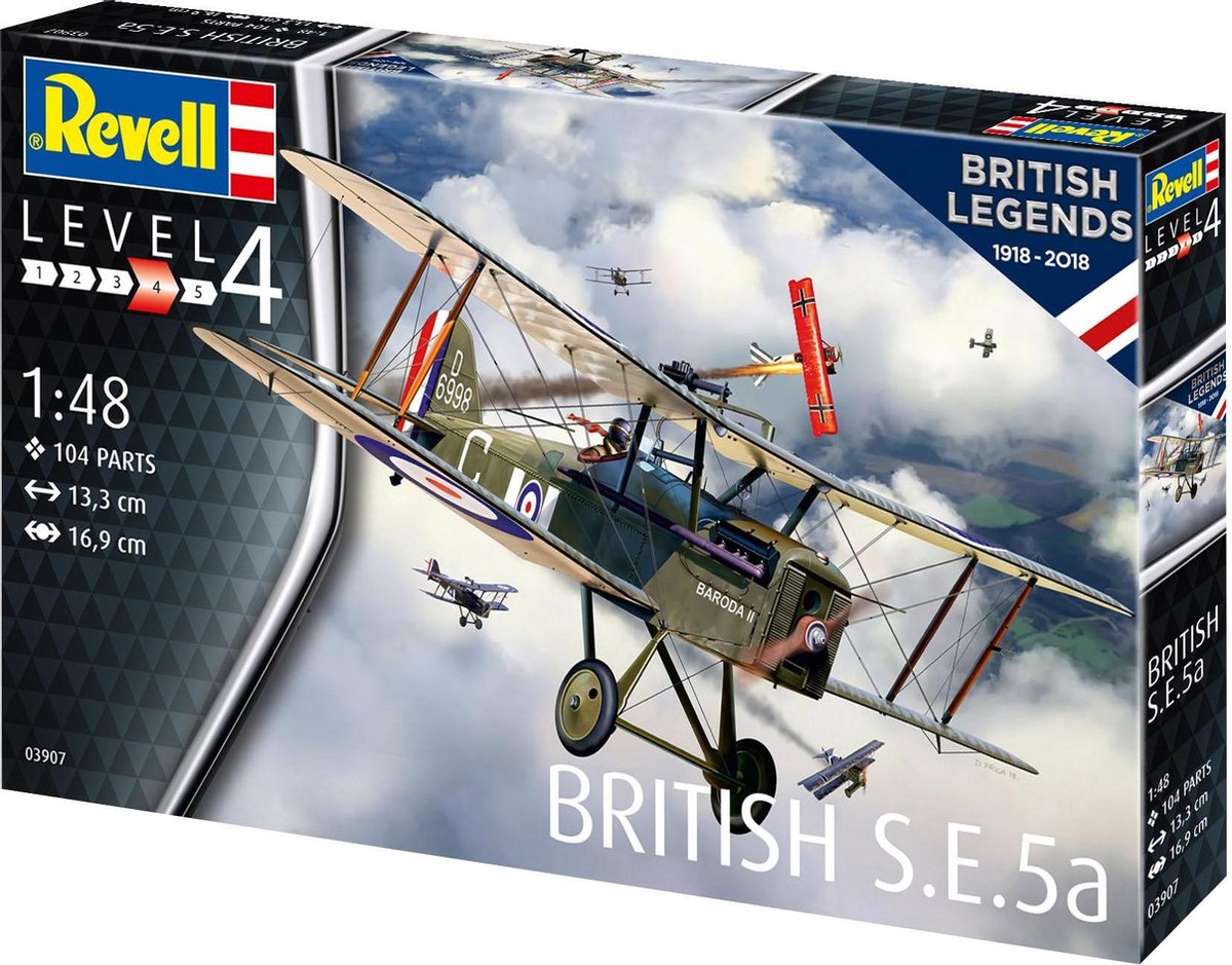 1:48 Revell 03907 100 Years RAF: British S.E. 5a Plastic kit