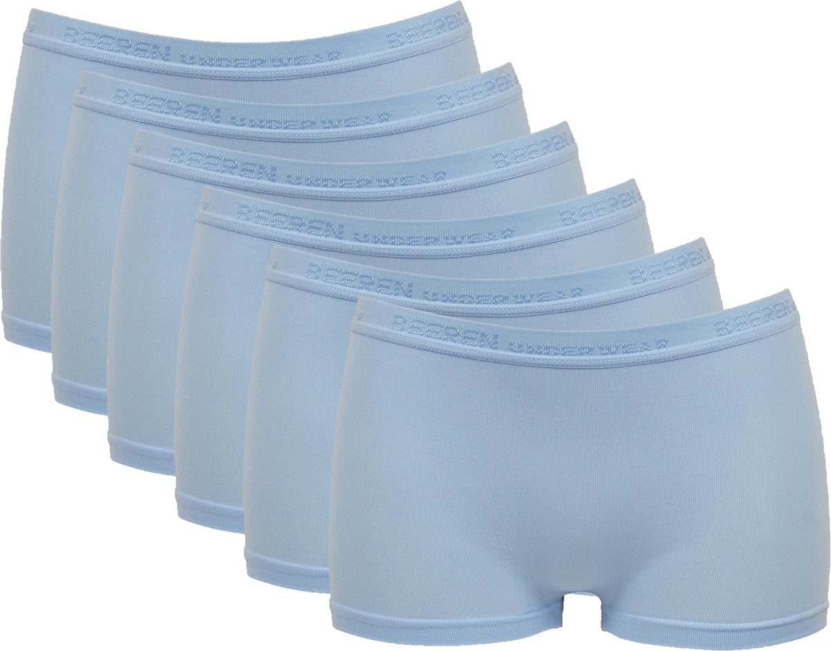 6-Pack Dames boxershorts Beeren Young Bleu maat L