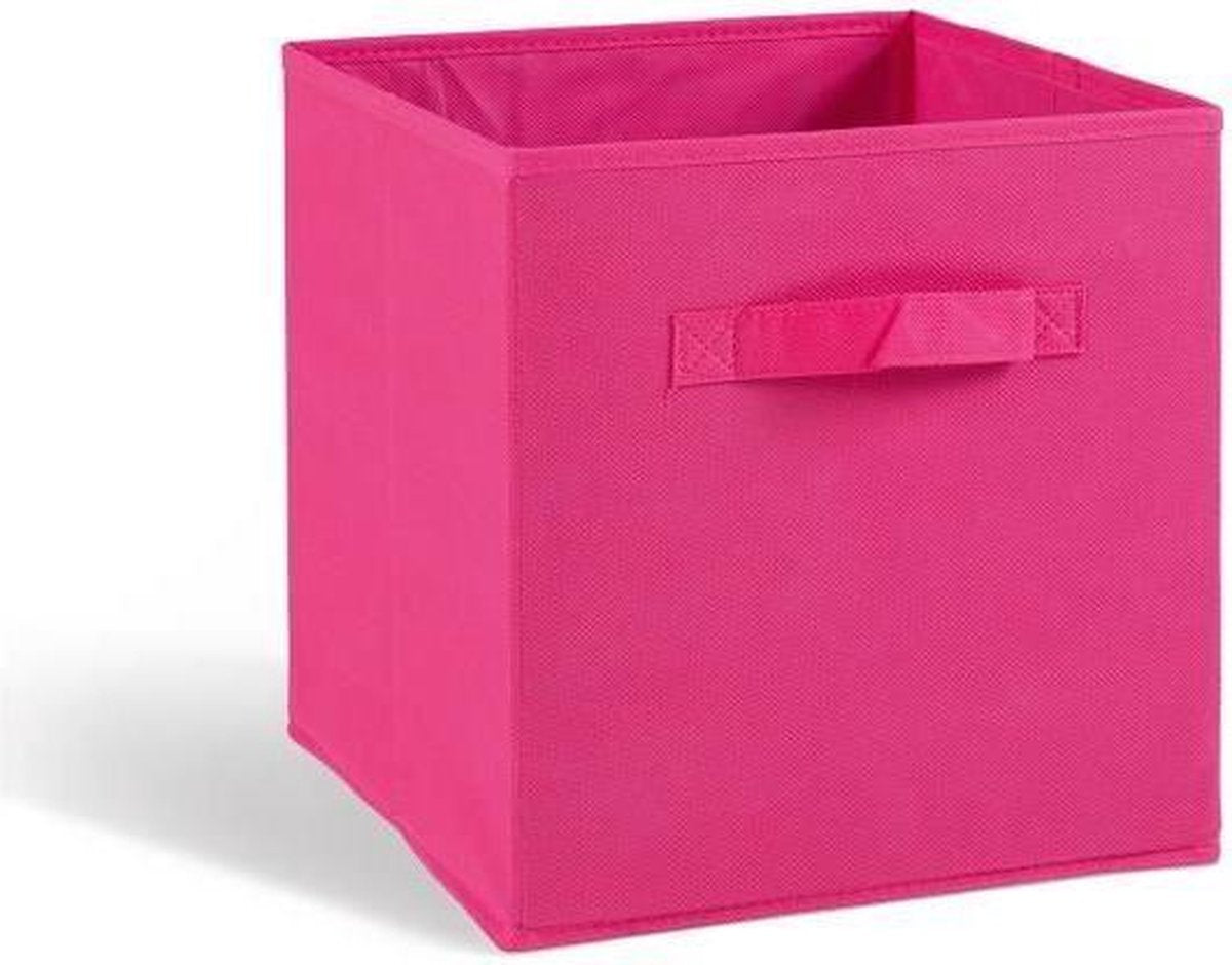 COMPO Opberglade - Stof - 27x27x28 cm - Fuchsia