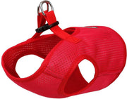 Comfortabel zittende honden harnas in ademende gaas stof - XS - ROOD