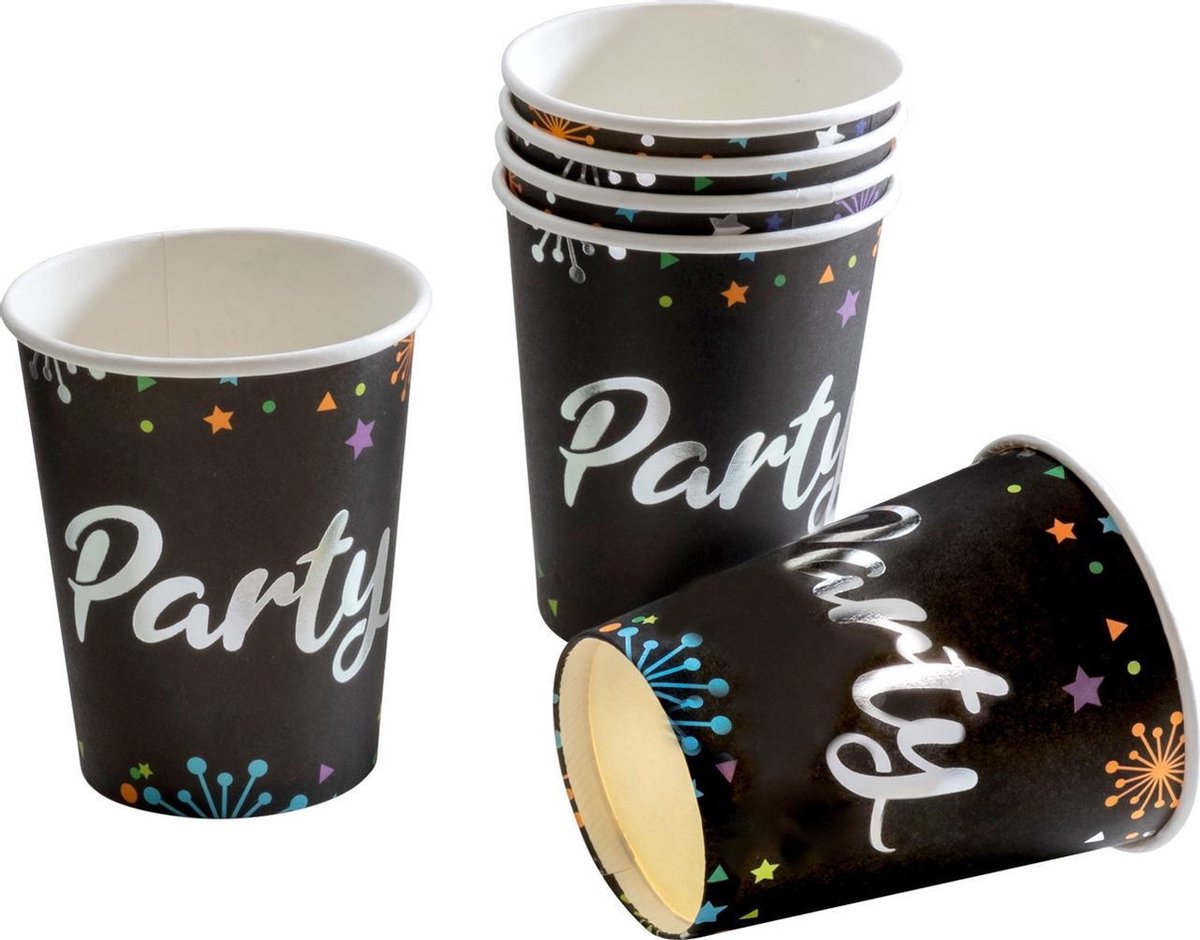 Tib Feestbekers Party 260 Ml Karton 6 Stuks