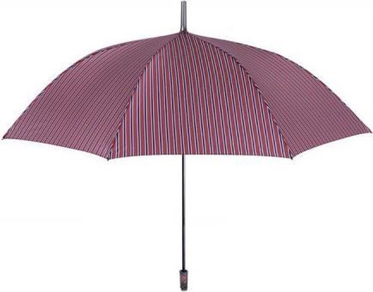 Perletti Paraplu Strepen Open/dicht 98 Cm Rood