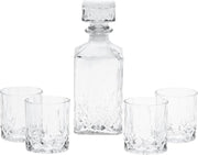 Orange85 Whiskey set - 4 Glazen met Karaf - Whiskey glazen - Tumbler - Whiskey karaf - 5 delig