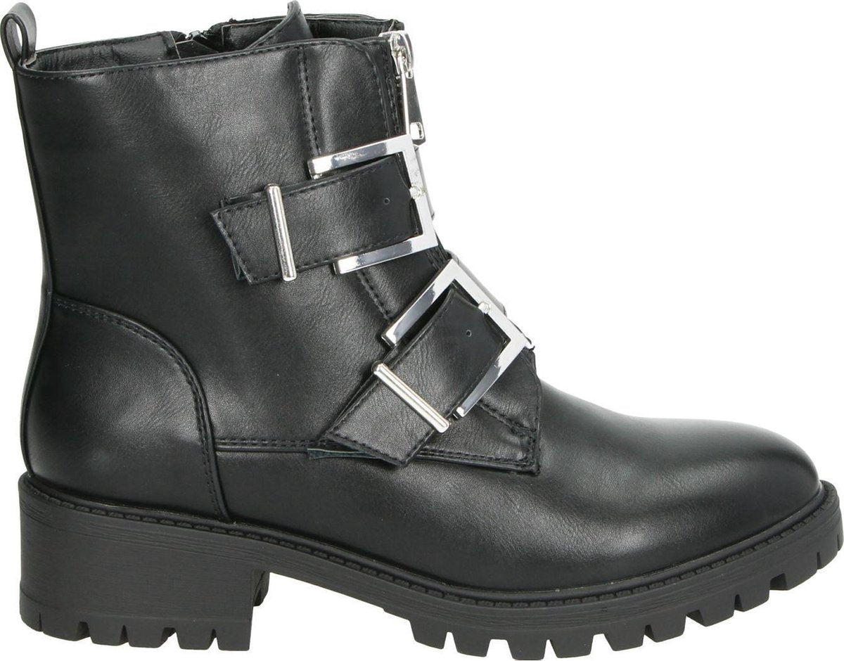Dolcis dames bikerboot - Zwart - Maat 39