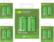 10 Stuks (5 Blisters a 2st) - GP 1.2V C/HR14 2200mah NiMh 2200 Series oplaadbare batterij