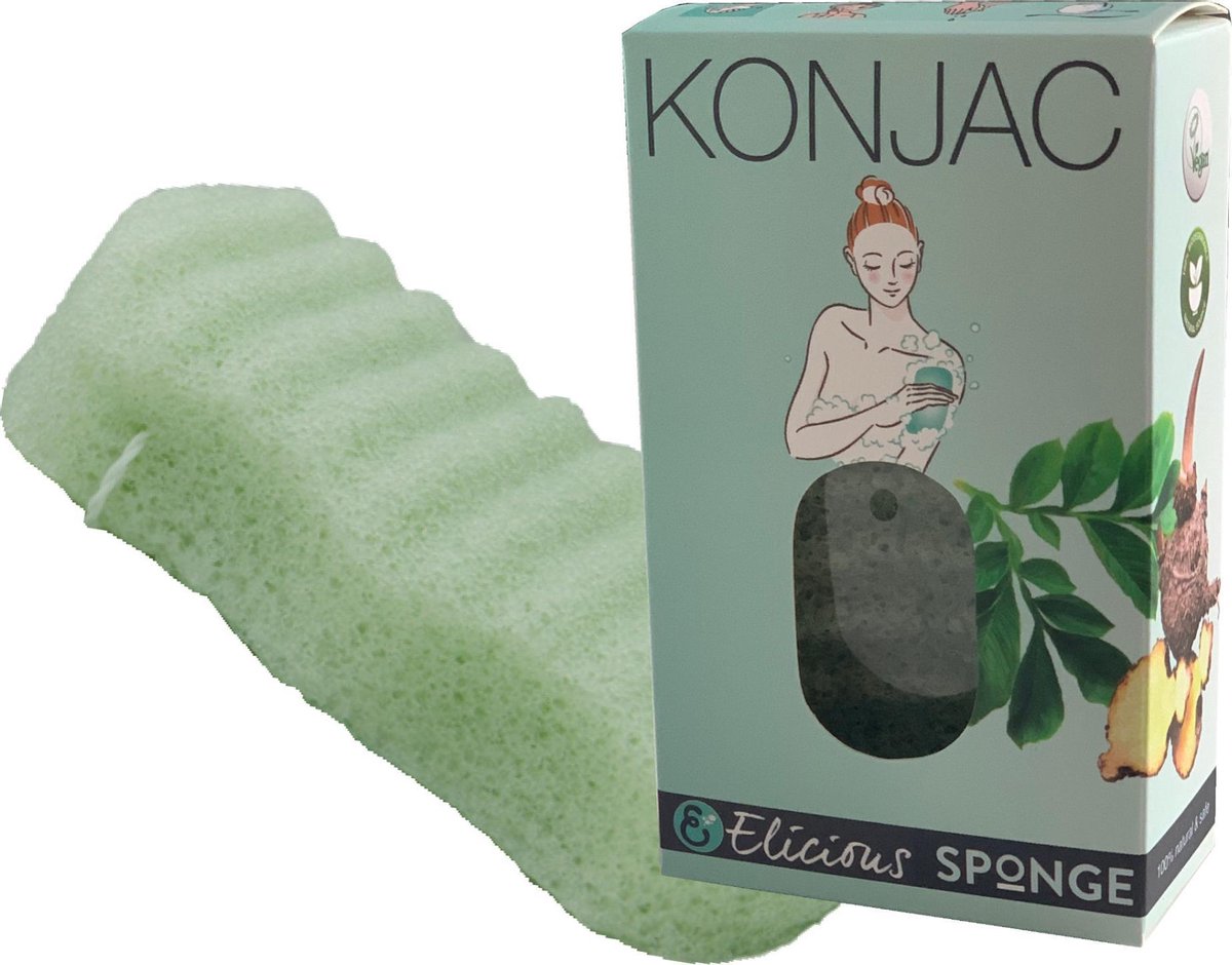 Elicious Konjac badspons met Aloe Vera