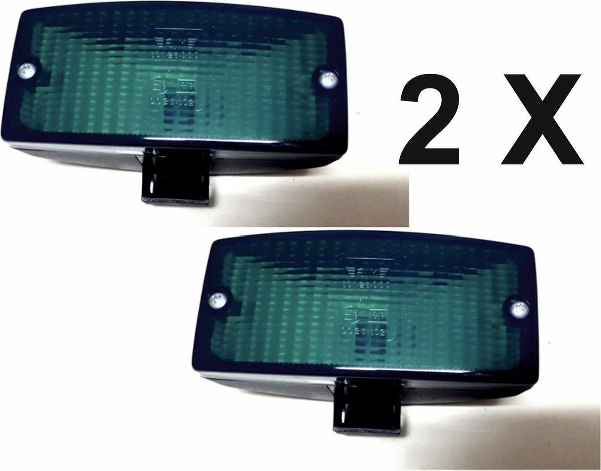 SIM- 2 STUKS - Dagrijlamp Groen Auto-Vrachtwagen-Lens-Montuur-Interieur-Verlichting-Transport