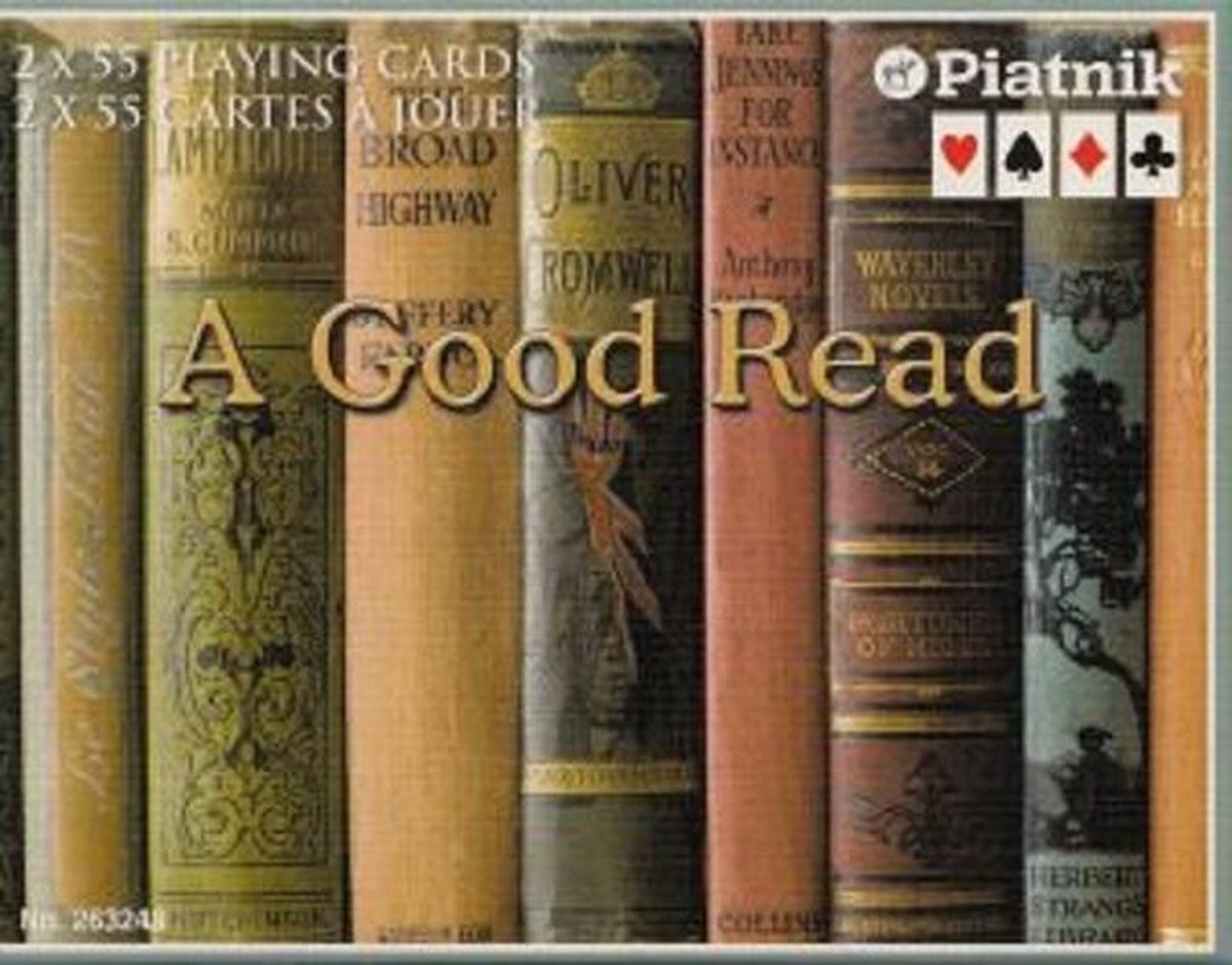 Luxe speelkaarten A Good Read Piatnik