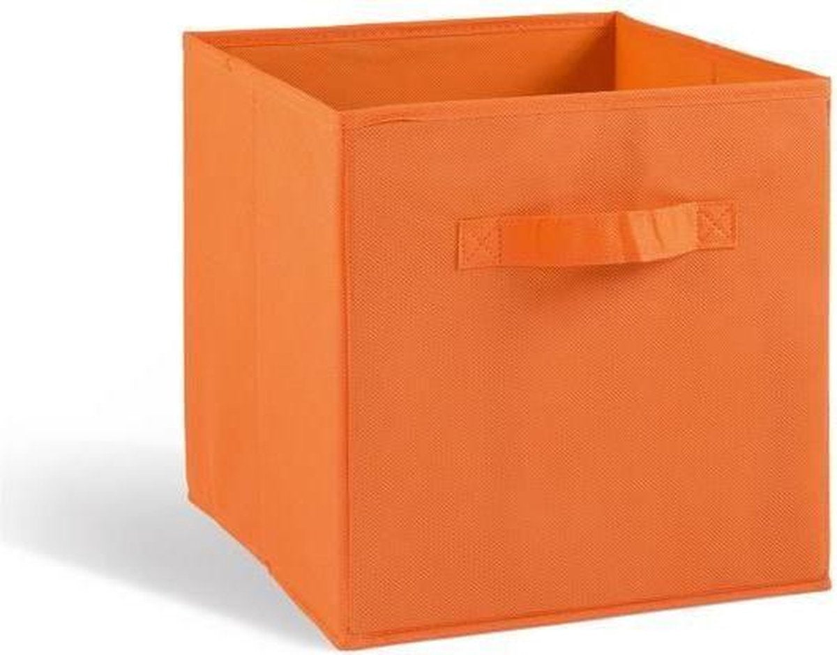 COMPO Opberglade - Stof - 27x27x28 cm - Oranje