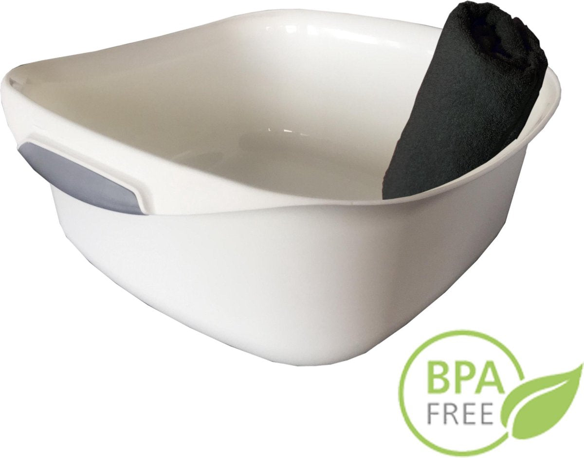 MAGNEZOL® Magnesium - BPA Vrij Voetenbad (Wit) incl. Handdoekje