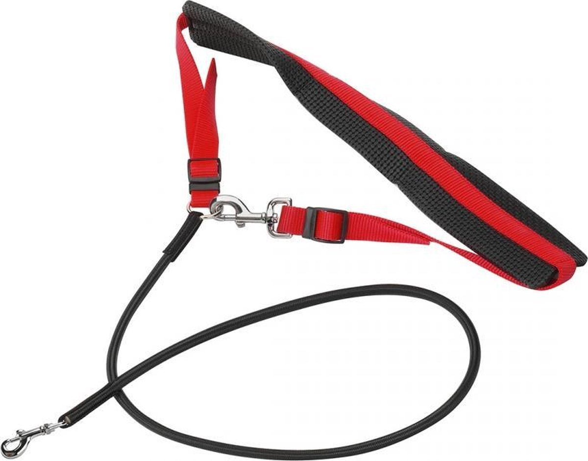 D&D Active walker neopren jogging leash Rood 115CM