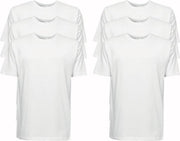 6 pack Classinn® T-SHIRT premium kwaliteit - 100% gekamde katoen wit - Lengte 77 cm - XXL
