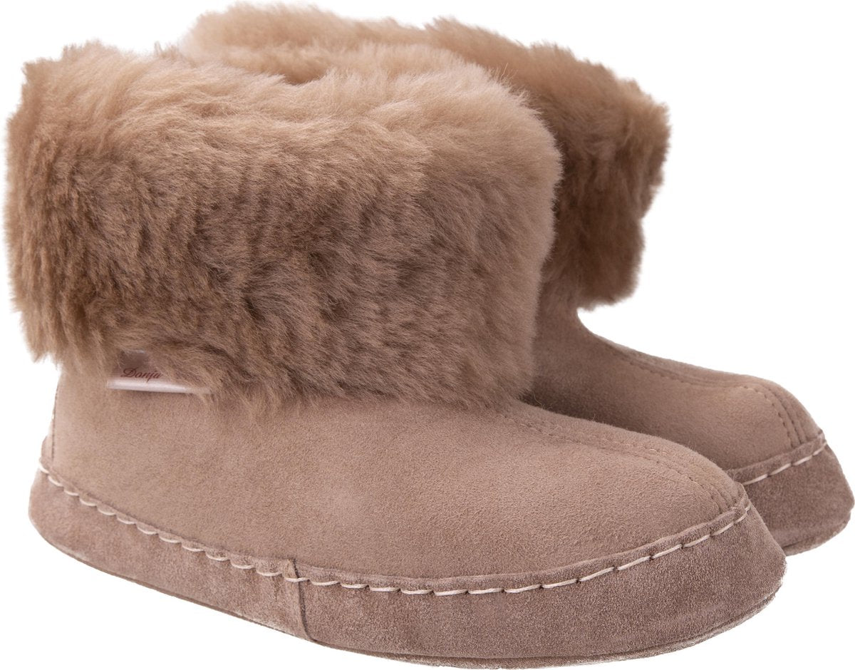 Donja HD Schapenvacht pantoffels bruin maat 46