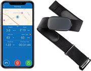 LuHealth Hartslagmeter - Hartslagmeter met Borstband - Hartslagmeters - Stappenteller - Activity Tracker - Hartslagband - Bluetooth - Nieuw Model - Zwart