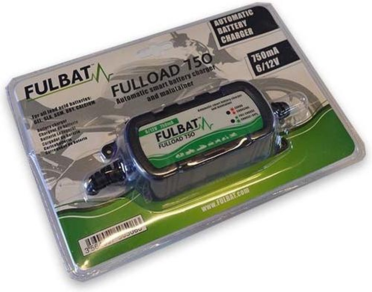 Intelligente acculader druppellader Fulbat 750 12 volt & 6 volt