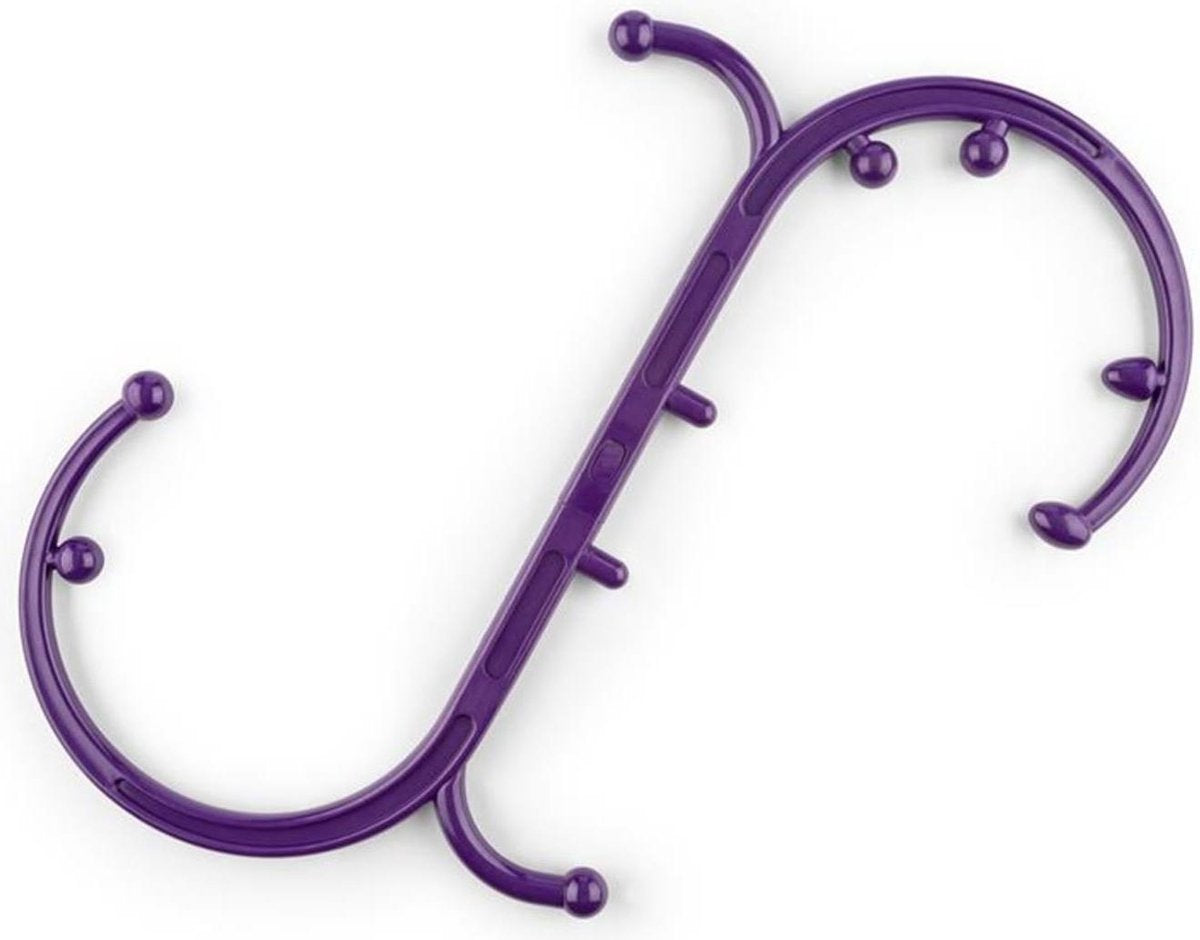 CAPITAL SPORTS Mr Hook massagehaak triggerpoint modificeerbaar 10 massagenoppen - Eenvoudig in gebruik door ergonomische S- of O-vorm