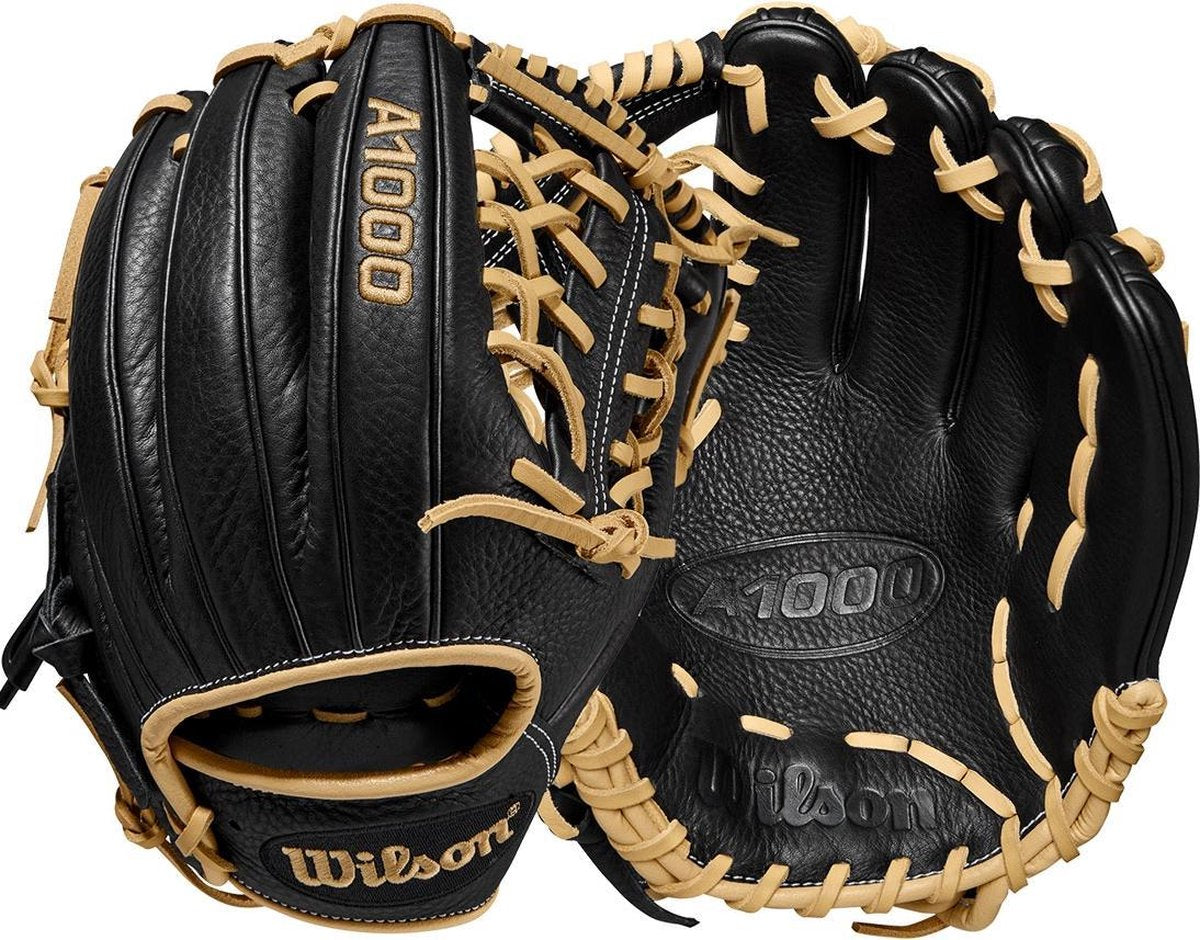 Wilson - Honkbal - MLB - Honkbal Handschoen - A1000 - 1789 - Volwassenen - Zwart/Blond - 11