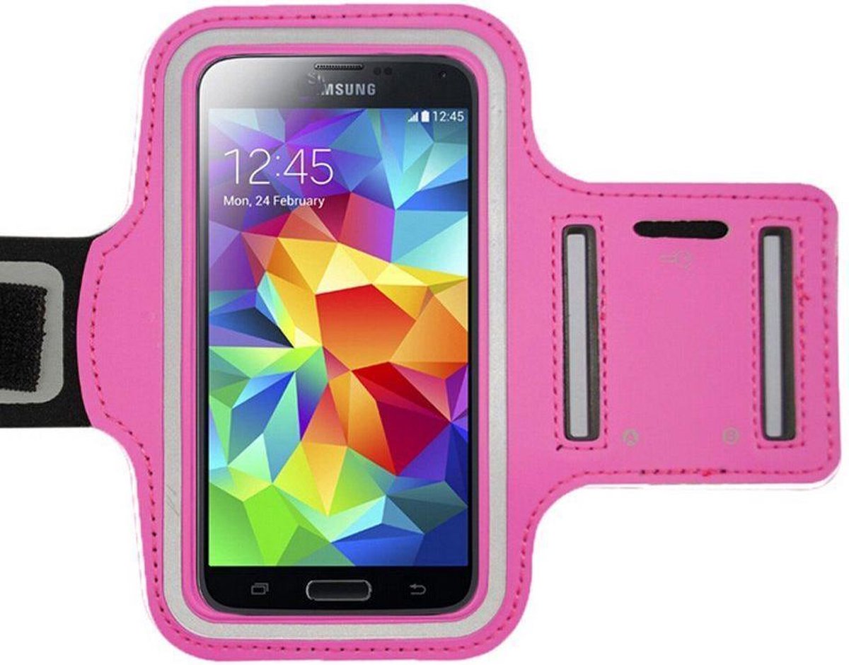 Xssive Universele Sport Armband maat  XL voor smartphones 5 inch o.a. Samsung Galaxy S5 Pink