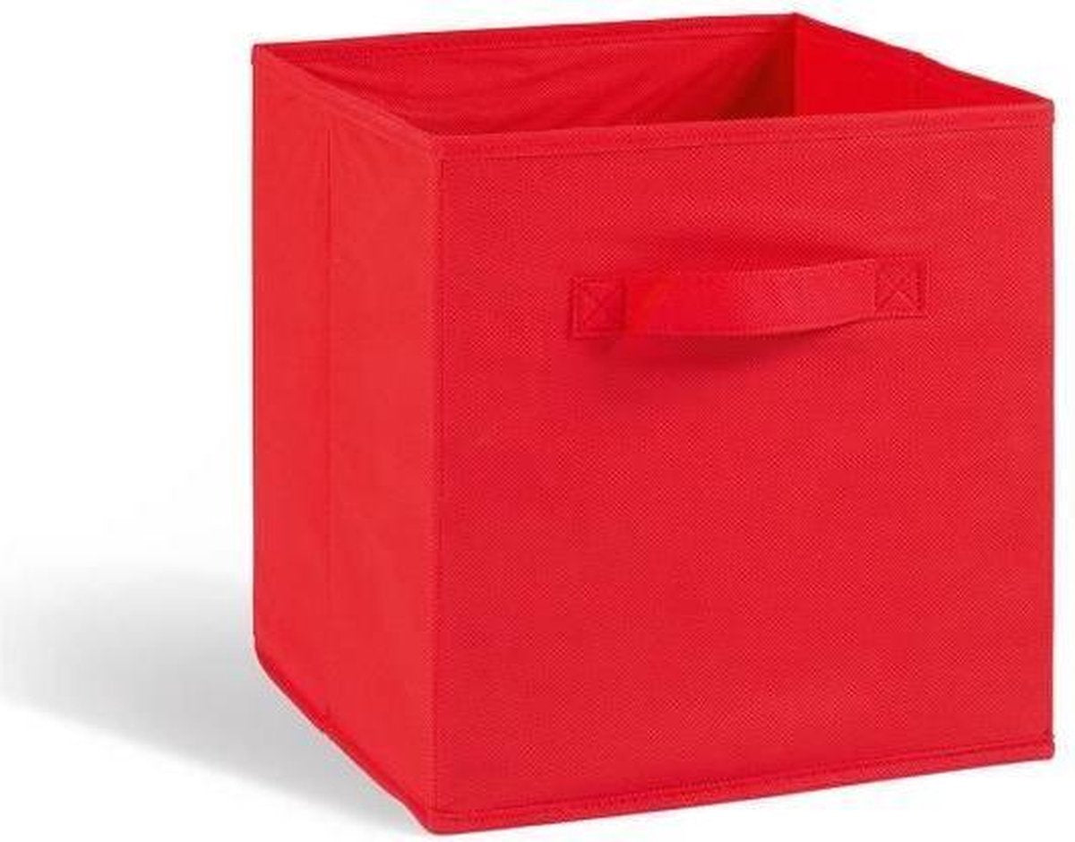 COMPO Opberglade - Stof - 27x27x28 cm - Rood
