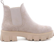 Smile Favorites® Chelsea boots met Hak - Suède look - Beige - Maat 37