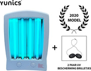 YUNICS ® Gezichtsbruiner - Zonnebank - Reflector Systeem - Plug-And-Play - incl. 2x GRATIS UV-beschermingsbrillen