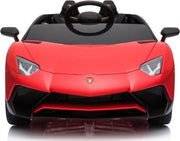 Elektrische Kinderauto Lamborghini Aventador SV Rood 12V Met Afstandsbediening