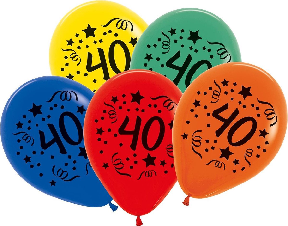 Tib Ballonnen Cijfer 40 30 Cm Latex 7 Stuks