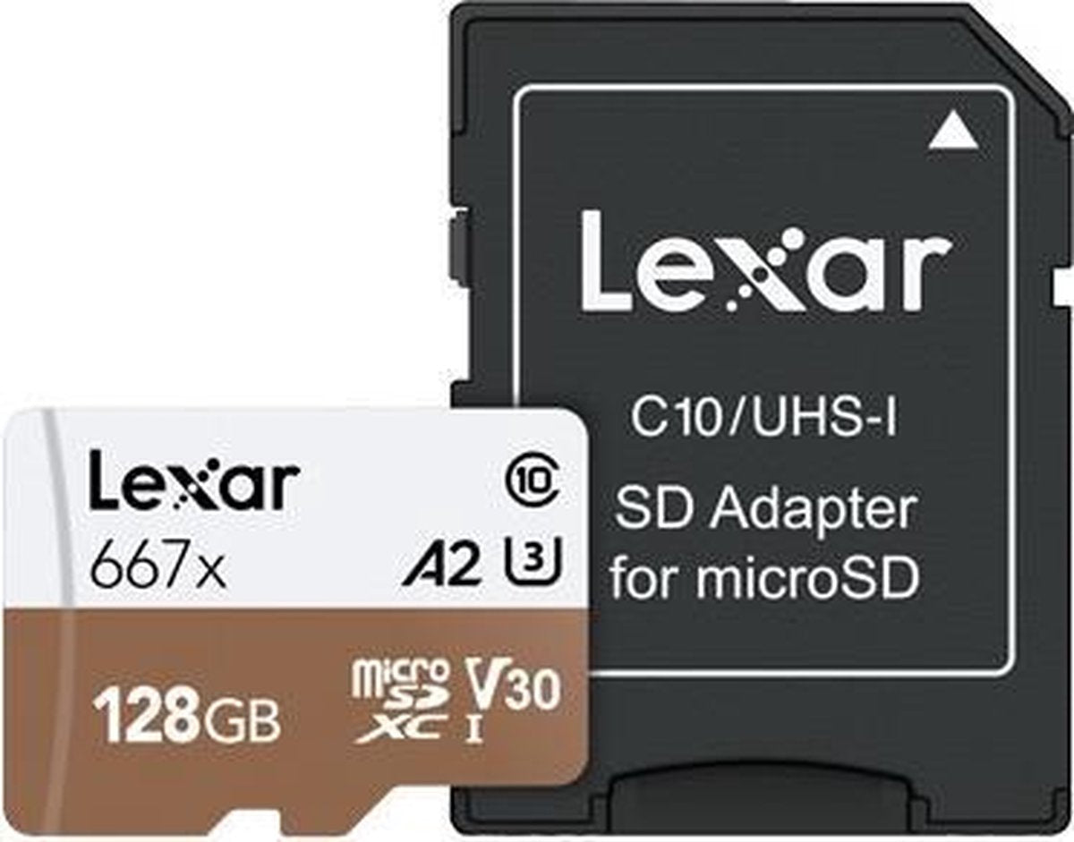 Lexar Professional 667x flashgeheugen 128 GB MicroSDXC Klasse 10 UHS-I
