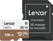 Lexar Professional 667x flashgeheugen 128 GB MicroSDXC Klasse 10 UHS-I