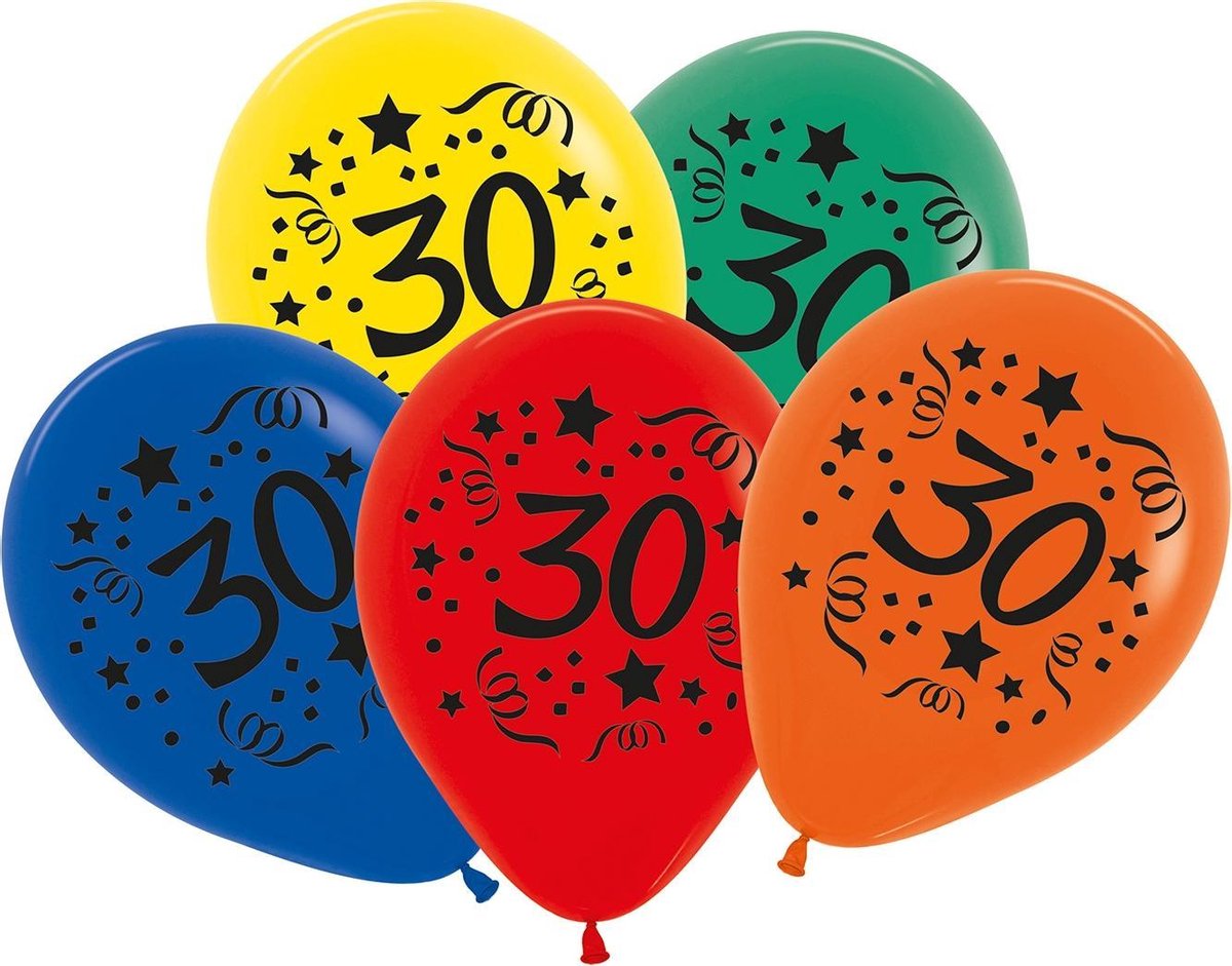 Tib Ballonnen Cijfer 30 30 Cm Latex 7 Stuks