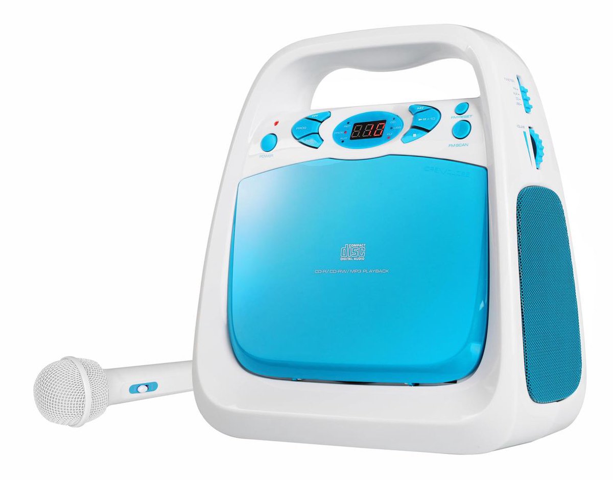 Nikkei NKS30BL - Karaoke Set voor Kinderen met Microfoon - CD-Speler
