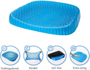 Comfort Gel Pillow Seat - BuyMeGoodZ Wigkussen - Blauw - Zitkussen - Orthopedisch Zitkussen - Honingraatstructuur - Universeel