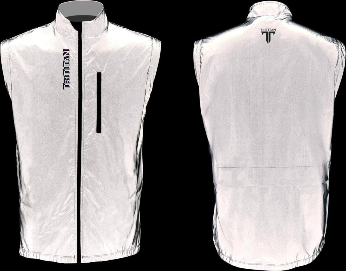 TriTiTan  Unisex Off Sleeve Reflective Jacket S