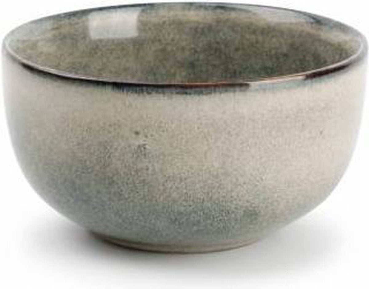 S&P MERIDIAN kom / soepkom Ø 13cm grijsgroen (set/4)